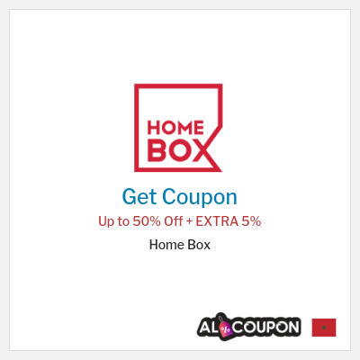 Coupon discount code for Home Box 5% Discount code