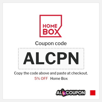 Coupon discount code for Home Box 5% Discount code