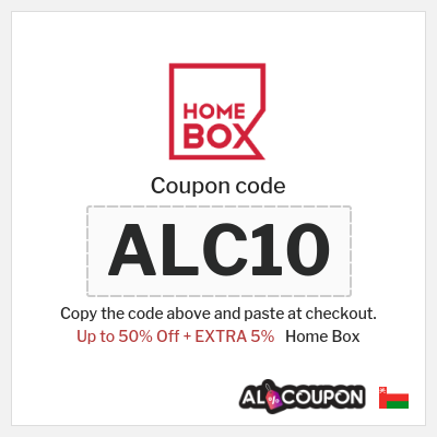 Coupon discount code for Home Box 5% Discount code