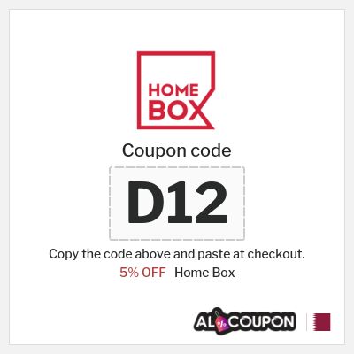Coupon discount code for Home Box 5% Discount code