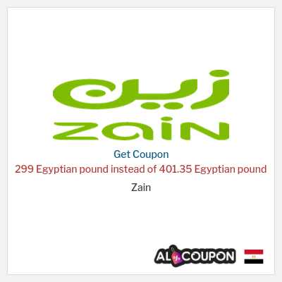 Coupon discount code for Zain 5G Home Plus Subscription for 299 Egyptian pound