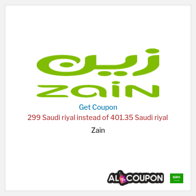 Coupon discount code for Zain 5G Home Plus Subscription for 299 Saudi riyal