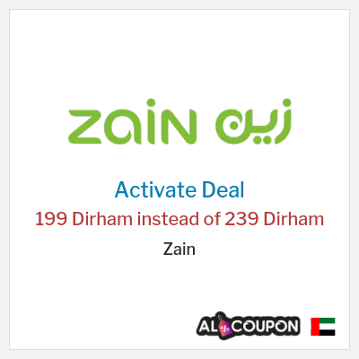 Coupon discount code for Zain 5G Home Plus Subscription for 199 Dirham