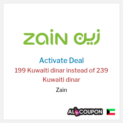 Coupon discount code for Zain 5G Home Plus Subscription for 199 Kuwaiti dinar