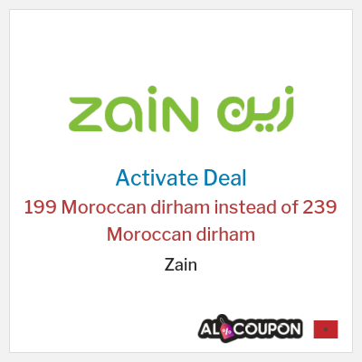 Coupon discount code for Zain 5G Home Plus Subscription for 199 Moroccan dirham