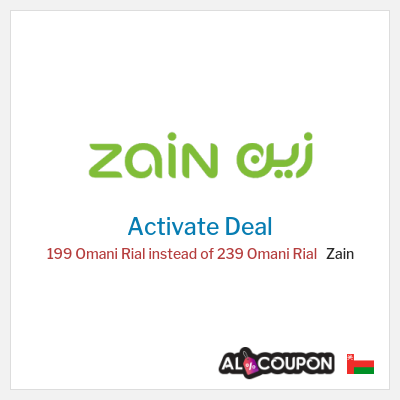 Coupon discount code for Zain 5G Home Plus Subscription for 199 Omani Rial