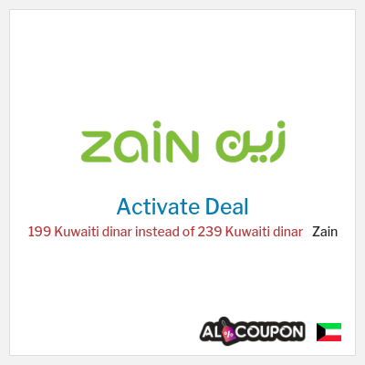 Coupon discount code for Zain 5G Home Plus Subscription for 199 Kuwaiti dinar