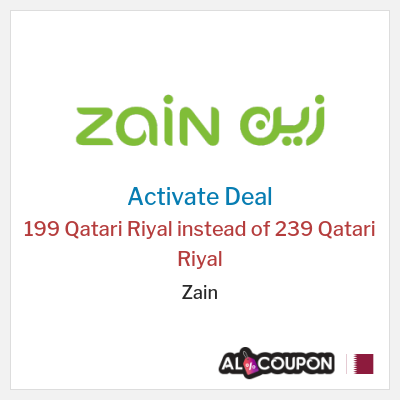 Coupon discount code for Zain 5G Home Plus Subscription for 199 Qatari Riyal