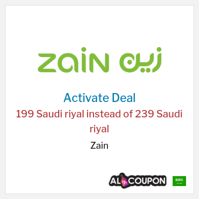 Coupon discount code for Zain 5G Home Plus Subscription for 199 Saudi riyal