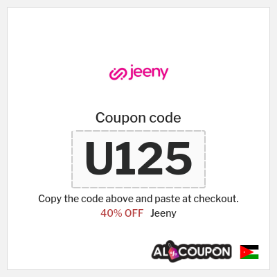 Coupon discount code for Jeeny 40% OFF