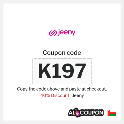 Coupon discount code for Jeeny 40% OFF New Users' Coupons