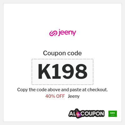 Coupon for Jeeny (K198) 40% OFF