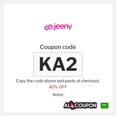 Coupon for Jeeny (KA2) 40% OFF