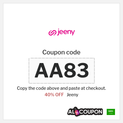 Jeeny Coupon (AA83) Jeeny Promo Code 2026
