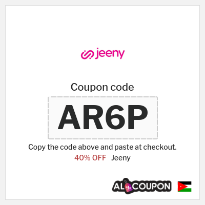 Jeeny Coupon (AR6P) كود خصم جيني أول مشوار 2025