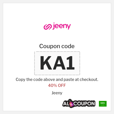 Coupon for Jeeny (KA1) 40% OFF