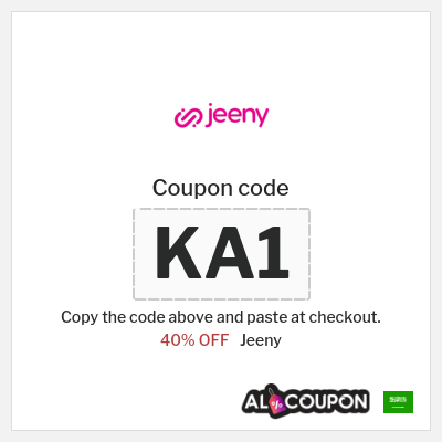 Coupon for Jeeny (KA1) 40% OFF