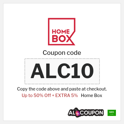 Coupon for Home Box (ALC10) Up to 50% Off + EXTRA 5%