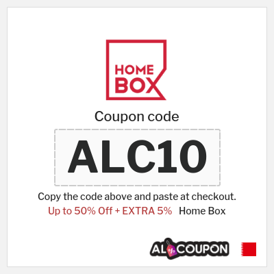 Coupon for Home Box (ALC10) Up to 50% Off + EXTRA 5%