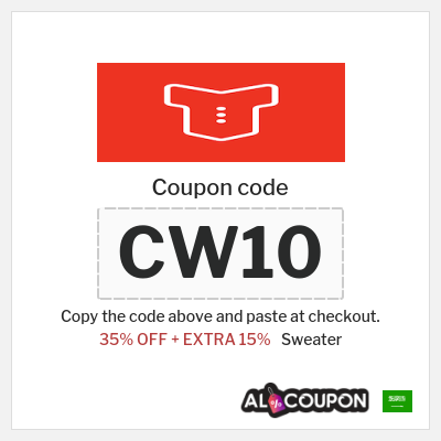 Coupon discount code for Sweater 15% OFF