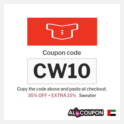 Coupon discount code for Sweater 15% OFF