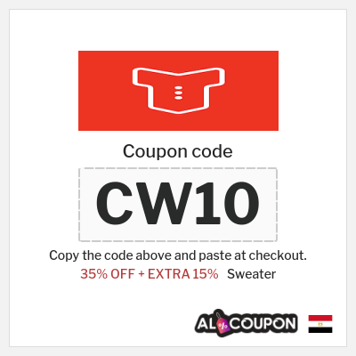 Coupon discount code for Sweater 15% OFF