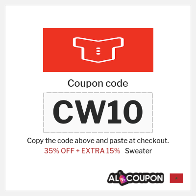Coupon discount code for Sweater 15% OFF