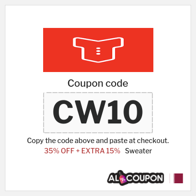 Coupon discount code for Sweater 15% OFF
