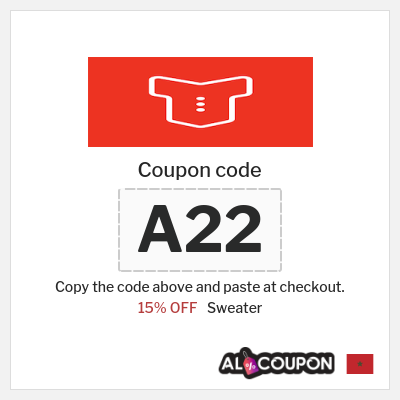 Coupon discount code for Sweater 15% OFF