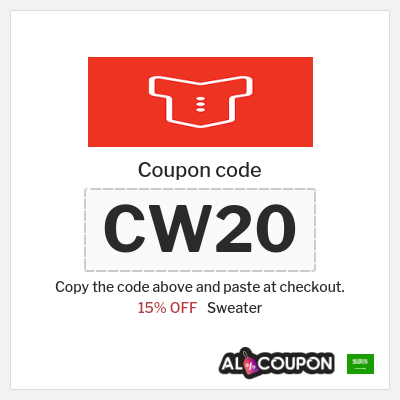 Coupon for Sweater (CW20) 15% OFF
