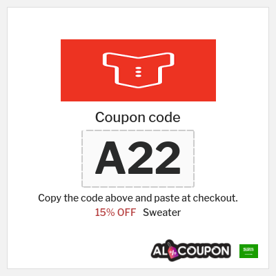 Coupon for Sweater (A22) 15% OFF