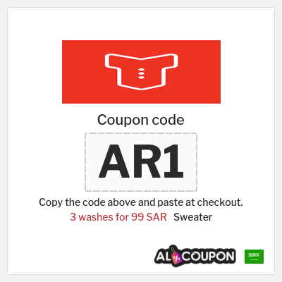Coupon for Sweater (AR1) 3 washes for 99 SAR