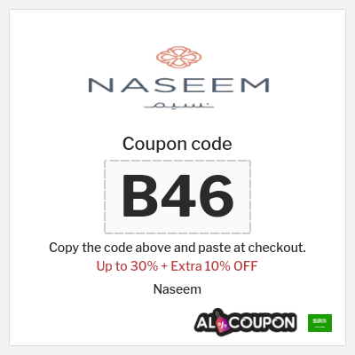 Coupon discount code for Naseem 10% OFF