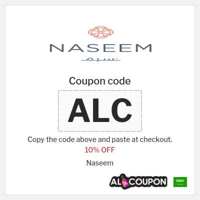 Coupon for Naseem (ALC) 10% OFF