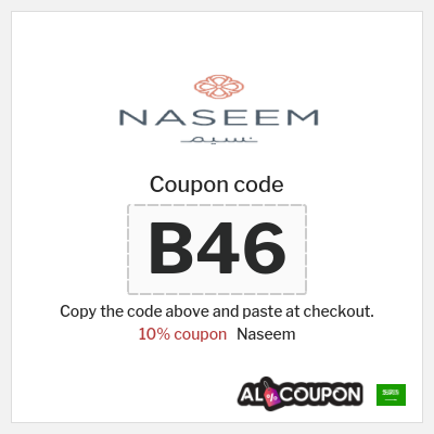 Coupon for Naseem (B46) 10% coupon