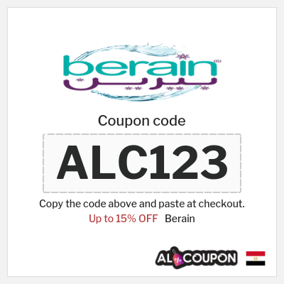 Coupon discount code for Berain 15% OFF