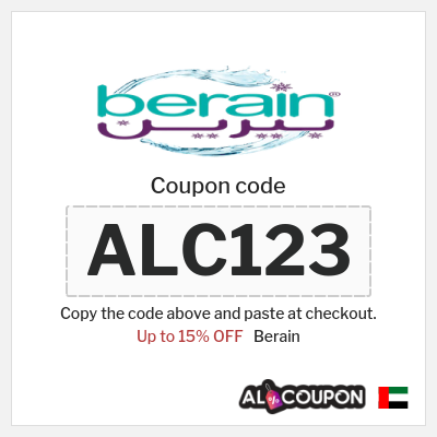 Coupon discount code for Berain 15% OFF