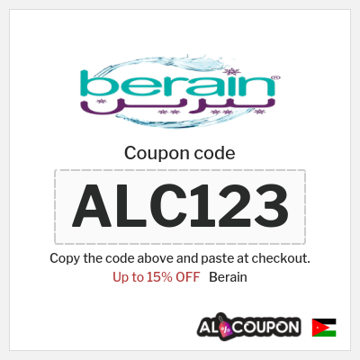 Coupon discount code for Berain 15% OFF