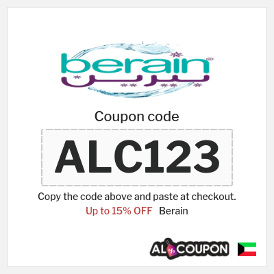 Coupon discount code for Berain 15% OFF