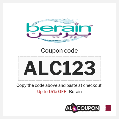 Coupon discount code for Berain 15% OFF