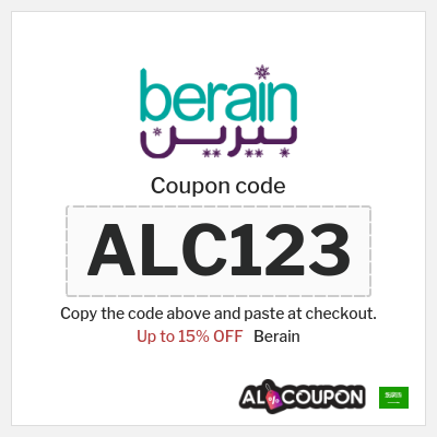 Coupon discount code for Berain 15% OFF