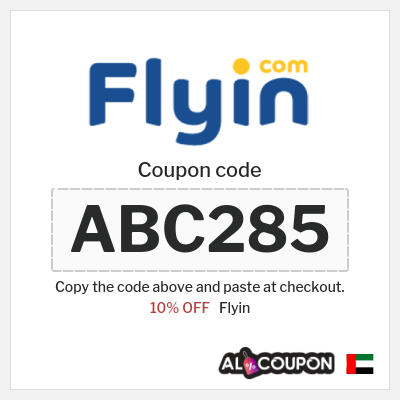 Coupon discount code for Flyin Up to 10% OFF Flights & Hotels