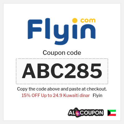 Coupon discount code for Flyin Up to 15% Deals & Coupons