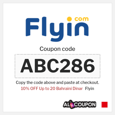 Coupon discount code for Flyin Up to 15% Deals & Coupons