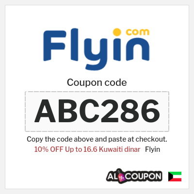 Coupon discount code for Flyin Up to 15% Deals & Coupons
