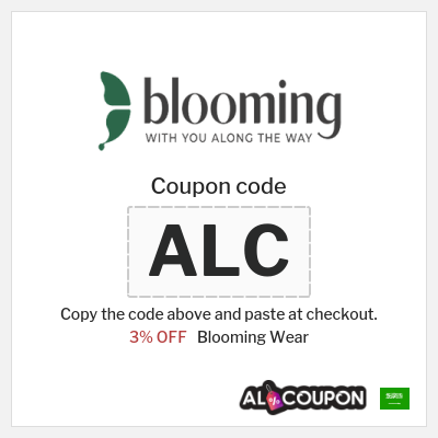 Coupon discount code for Blooming Wear 3% OFF