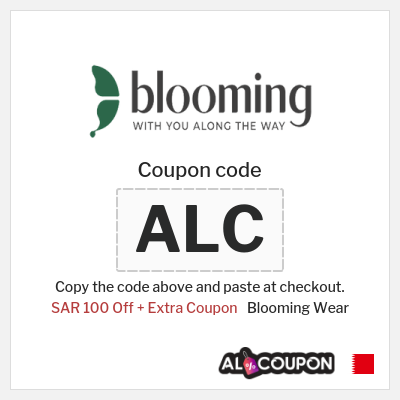 Coupon for Blooming Wear (ALC) SAR 100 Off + Extra Coupon