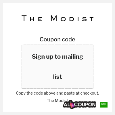 Coupon discount code for The Modist 10% OFF Discount