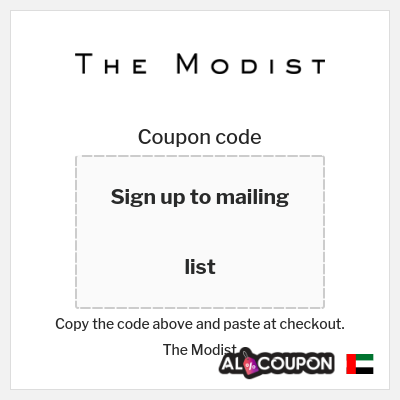 Coupon discount code for The Modist 10% OFF Discount