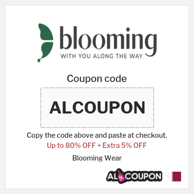 Coupon for Blooming Wear (ALCOUPON) Up to 80% OFF + Extra 5% OFF